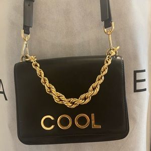 Michael Kors Black Shoulder Swag Chain Bag COOL